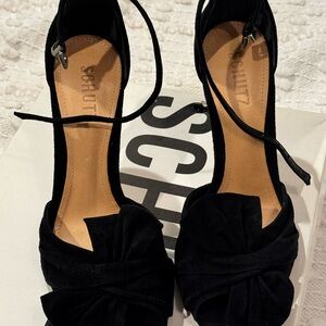 SCHUTZ  Black Suede Women's Heels